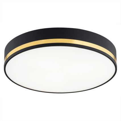 Argon 7040 - Потолочный светильник AMORE 2xE27/15W/230V ⌀ 25 cm черная/золотая