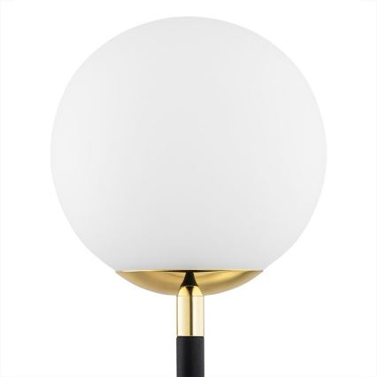 Argon 7072 - Настільна лампа FERRONE 2xE14/7W/230V чорний/білий/золотий