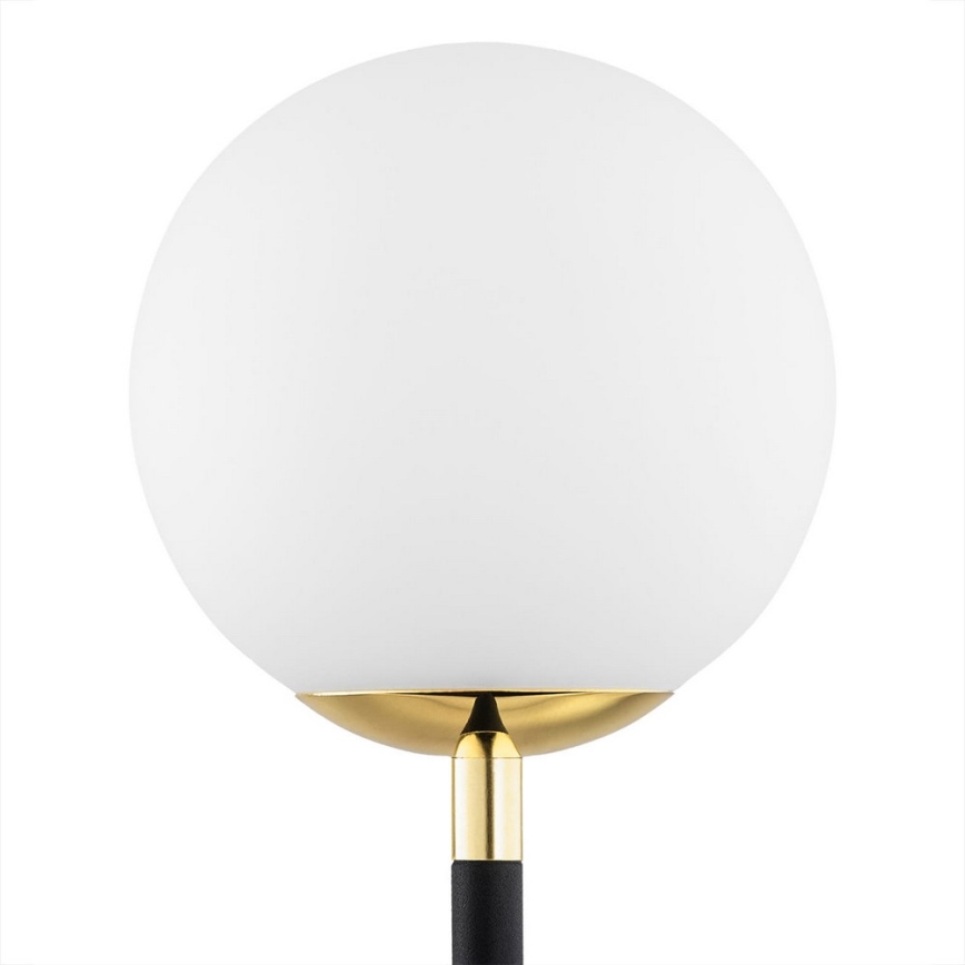 Argon 7072 - Настільна лампа FERRONE 2xE14/7W/230V чорний/білий/золотий