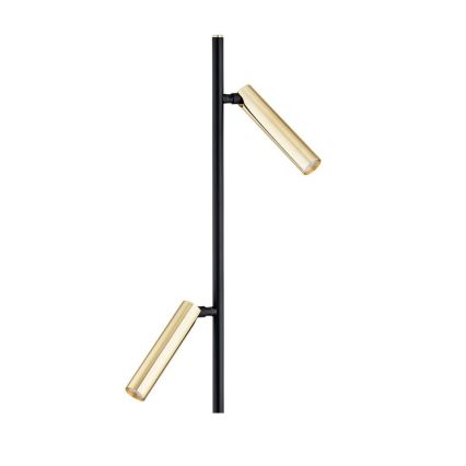 Argon 7083 - Торшер TORRE 2xG9/6W/230V чорний/латунь