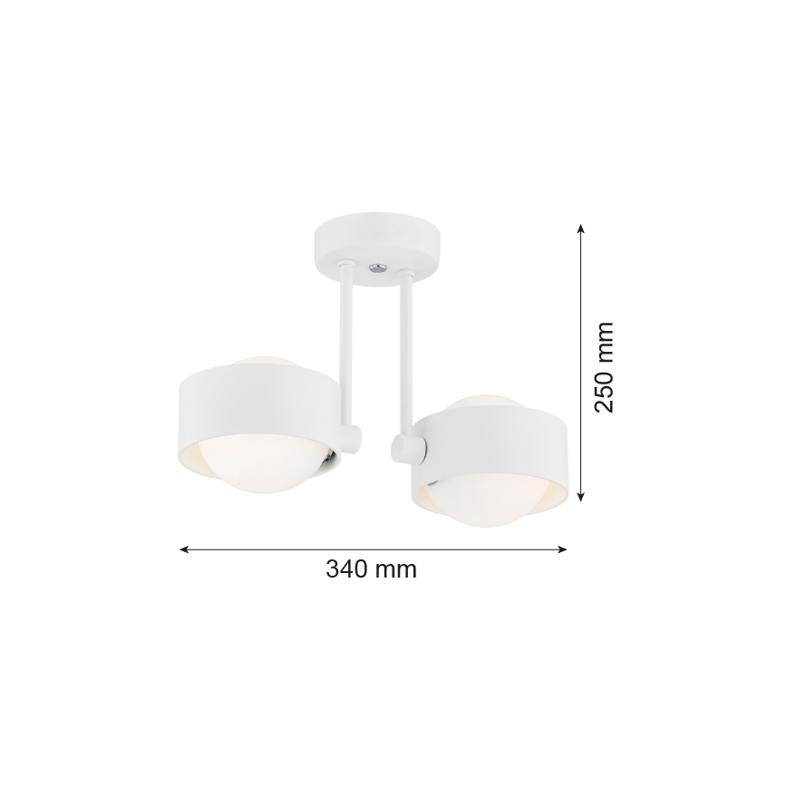 Argon 7088 - Люстра на штанзі MASSIMO PLUS 2xG9/6W/230V білий