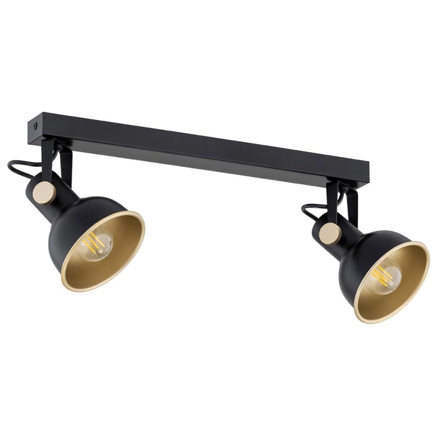 Argon 7142 - Точечный светильник LENORA 2xE14/7W/230V черный