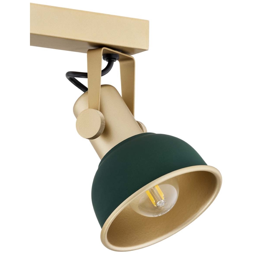 Argon 7143 - Точковий світильник LENORA 2xE14/7W/230V золотистий/зелений