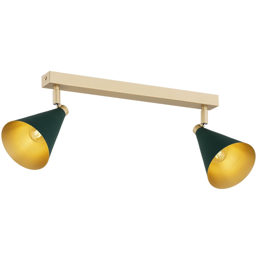 Argon 7148 - Точковий світильник LUCINDA 2xE14/7W/230V зелений