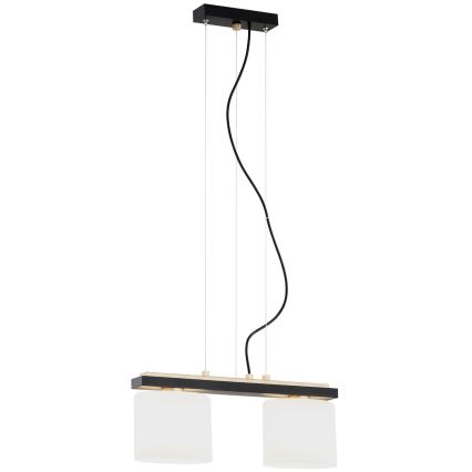 Argon 7164 - Підвісна люстра CANOA 2xE27/15W/230V чорний