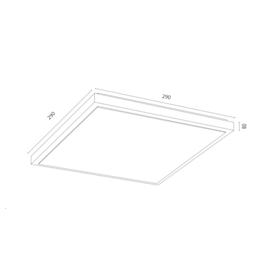 Argon 7167 - Потолочный светильник CARLSON 2xE27/15W/230V 29x29 см золотистый