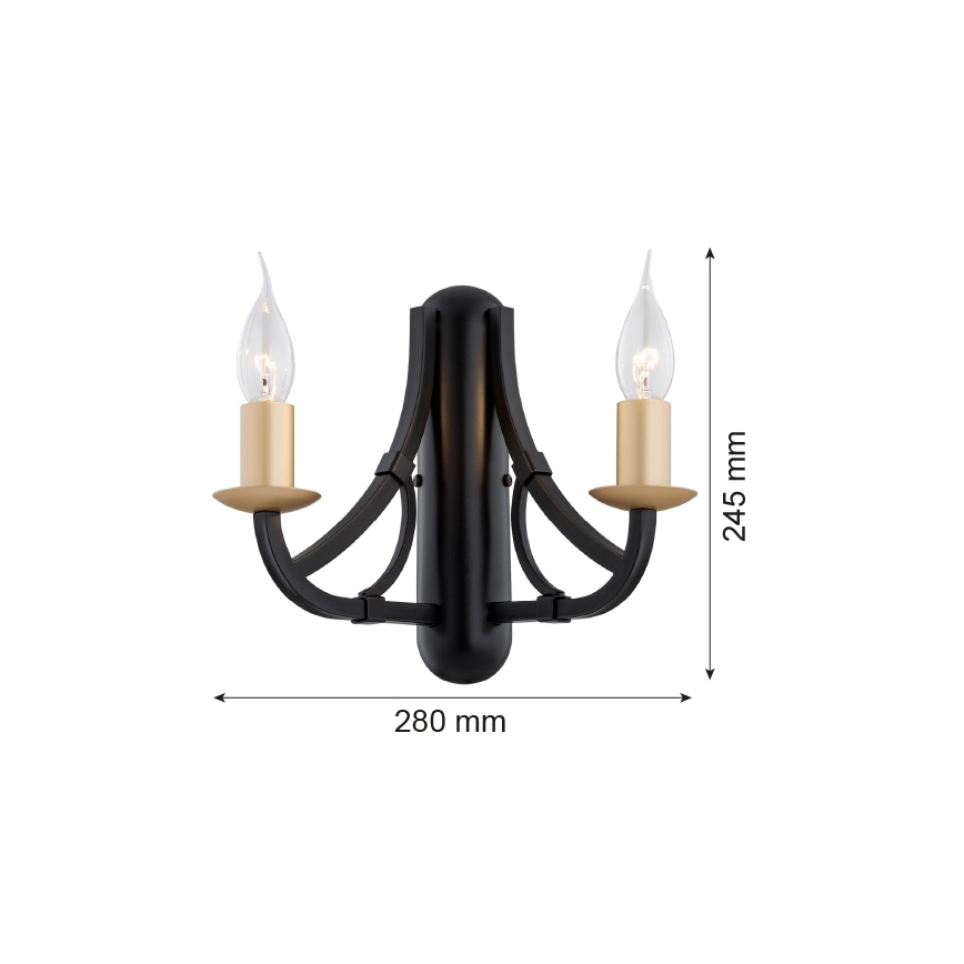 Argon 7181 - Настенный светильник LORENZO 2xE14/7W/230V