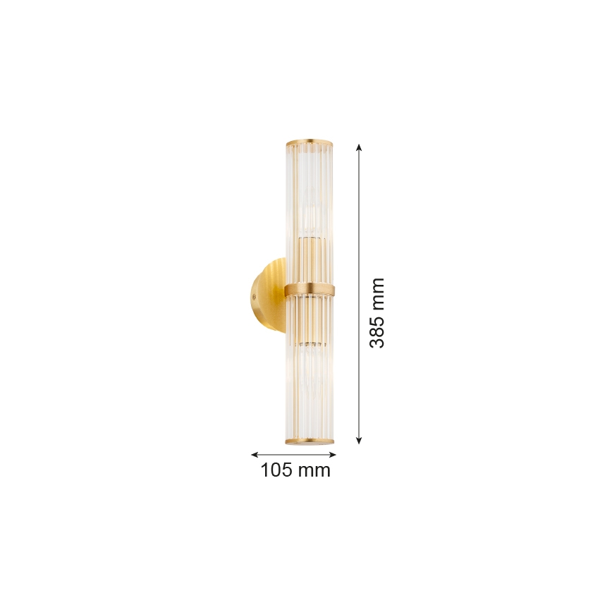 Argon 7203 - Настенный светильник HAMPTON 2xE14/7W/230V золотистый