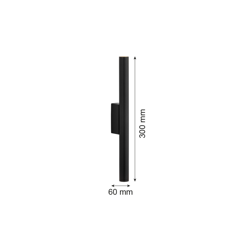Argon 7222 - Светодиодный настенный светильник GRECO 2xLED/4,2W/230V 3000K черный