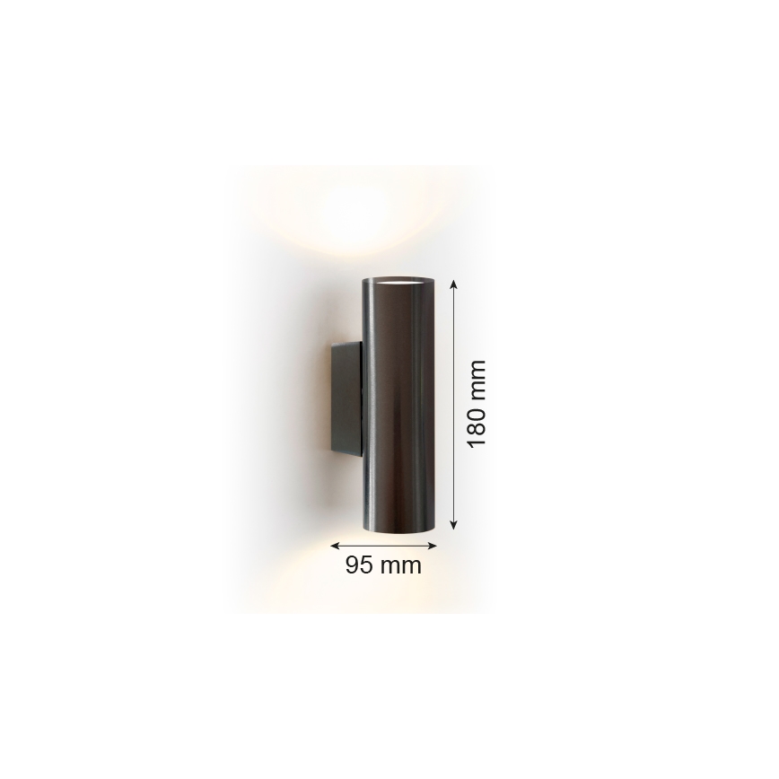 Argon 7231 - Настенный светильник MITOS PLUS 2xGU10/5W/230V черный