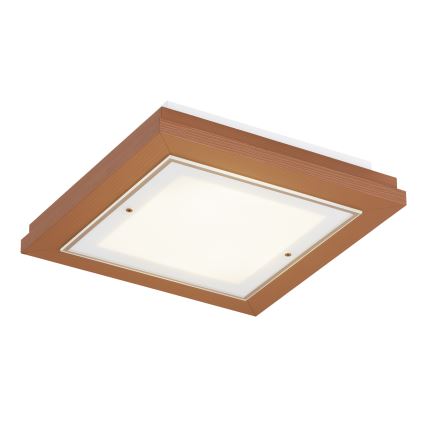 Argon 7268 - Потолочный светильник TABOR 2xE27/15W/230V 32x32 см терракотовый