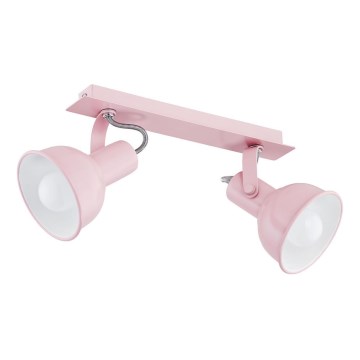 Argon 782 - Точковий світильник NIL 2xE14/7W/230V рожевий
