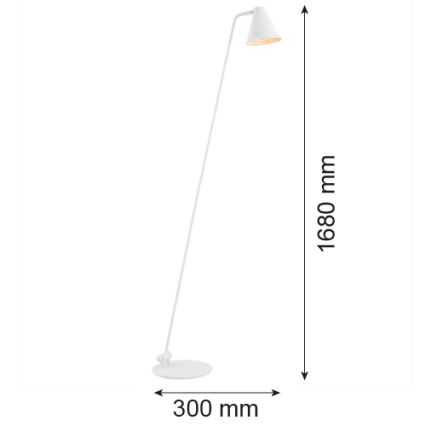 Argon 8001 - Торшер AVALONE 1xE27/15W/230V білий
