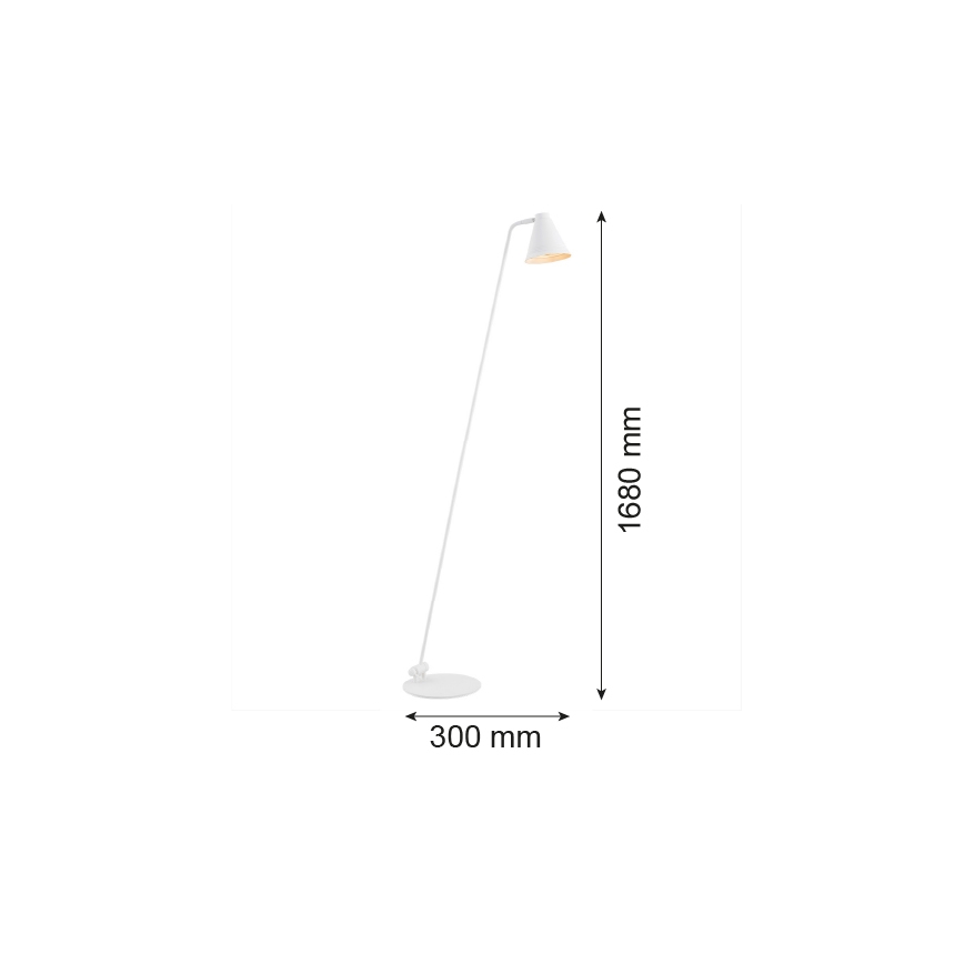 Argon 8001 - Торшер AVALONE 1xE27/15W/230V білий