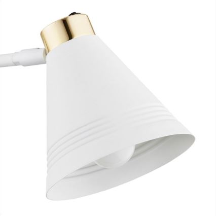 Argon 8007 - Настенная лампа AVALONE 1xE27/15W/230V 57 cm белая/золотая