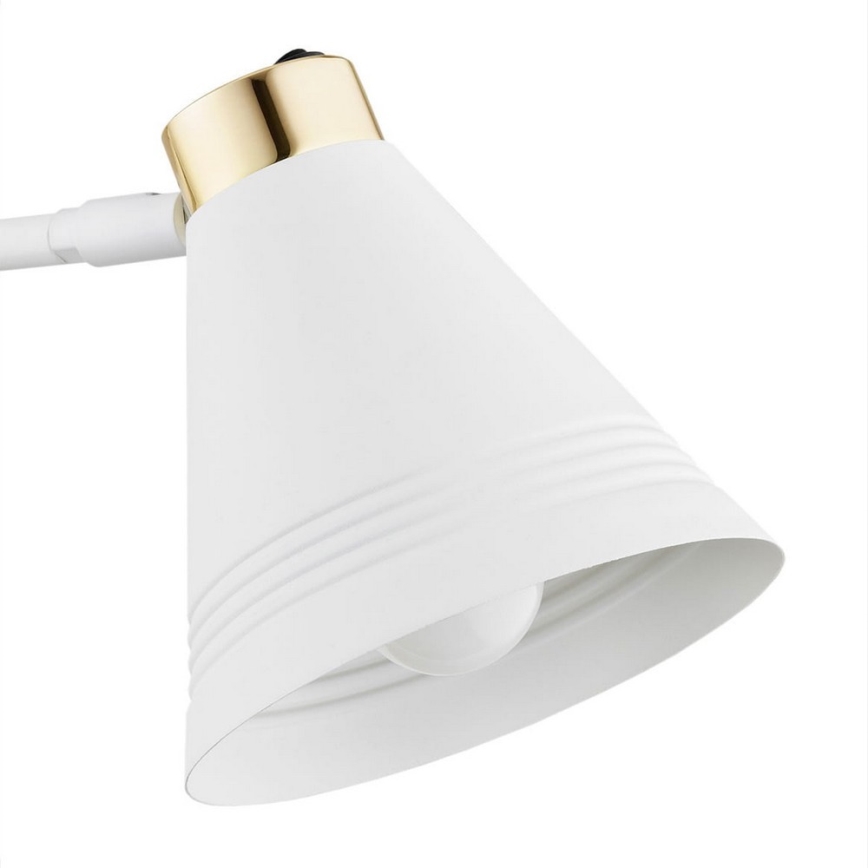 Argon 8007 - Настенная лампа AVALONE 1xE27/15W/230V 57 cm белая/золотая
