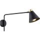 Argon 8009 - Настенная лампа AVALONE 1xE27/15W/230V 57 cm черная/золотая