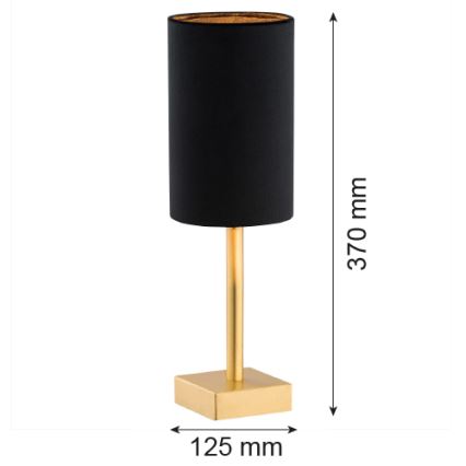 Argon 8031 - Настольная лампа ABRUZZO 1xE14/7W/230V латунь/черная