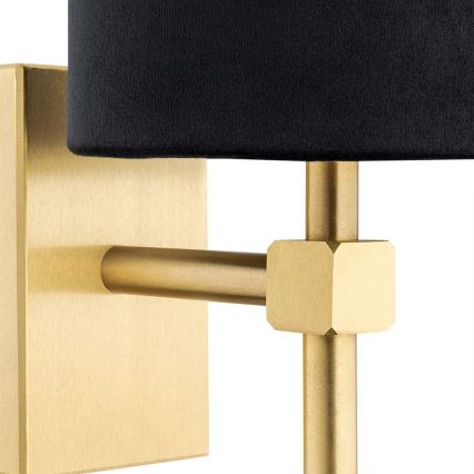 Argon 8035 - Настенная лампа ABRUZZO 1xE14/7W/230V латунь/черная