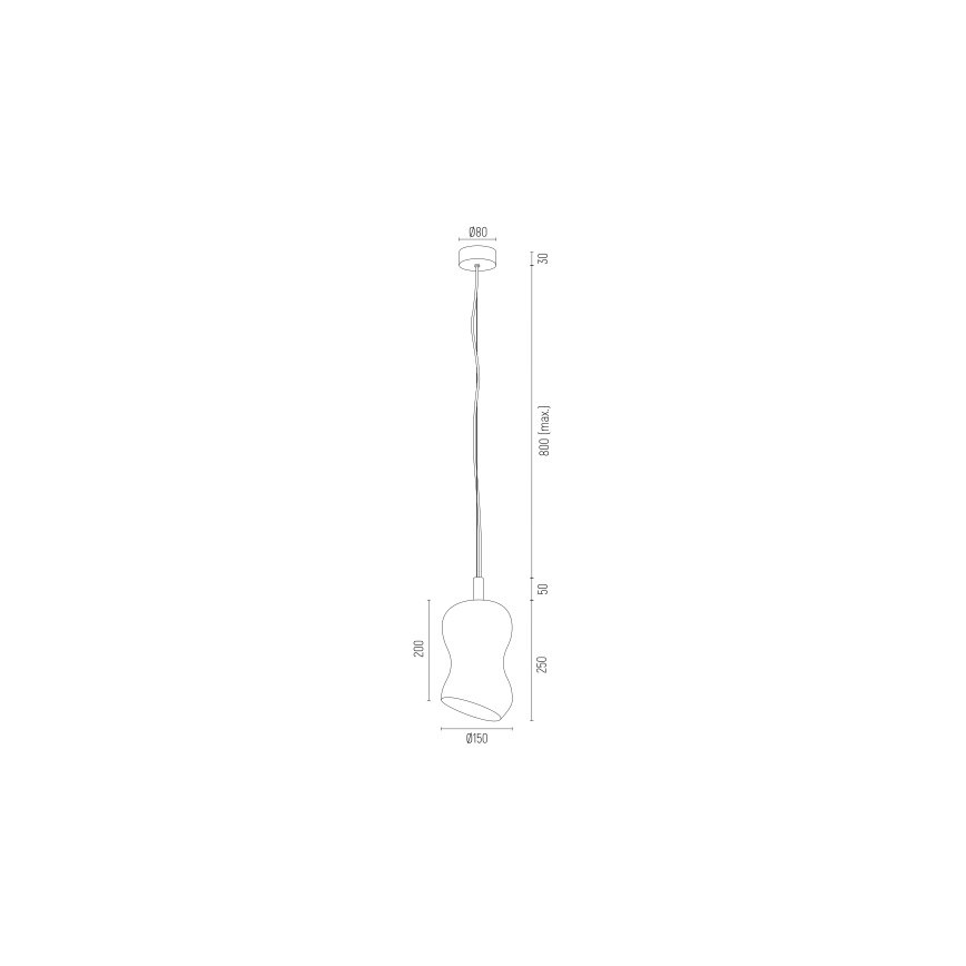 Argon 8038 - Підвісна люстра SALERNO 1xE27/15W/230V золотий