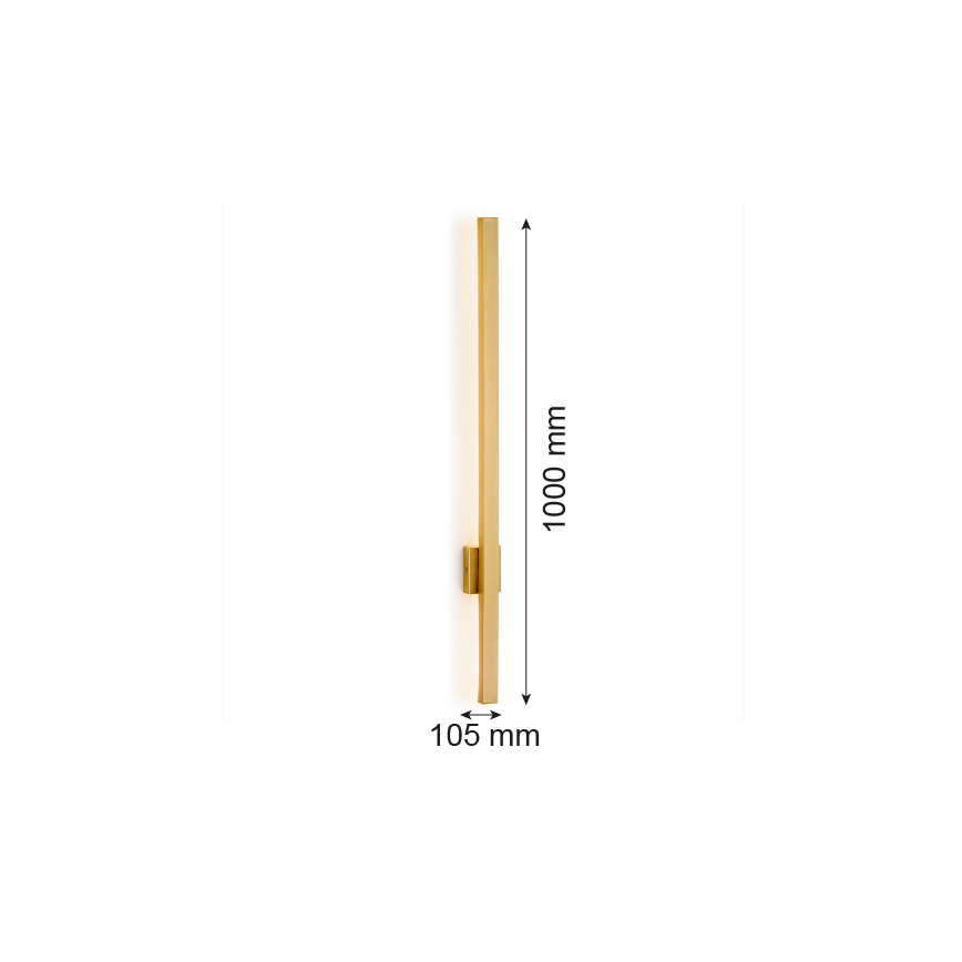 Argon 8053 - Світлодіодний настінний світильник ASSE LED/10W/230V золотий