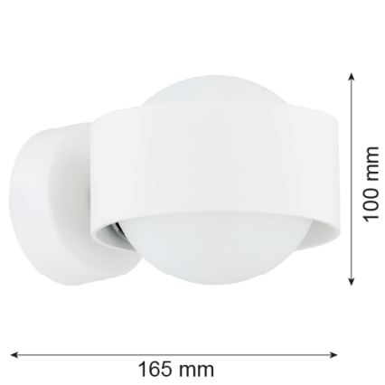 Argon 8057 - Настенный светильник MASSIMO PLUS 1xG9/6W/230V белая