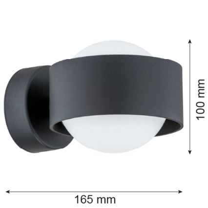 Argon 8059 - Настенный светильник MASSIMO PLUS 1xG9/6W/230V черная