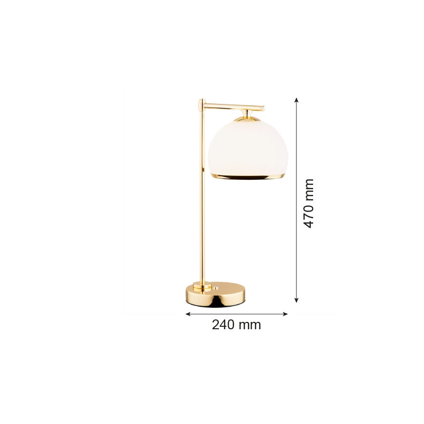 Argon 8120 - Настольная лампа MARBELLA 1xE27/15W/230V латунь