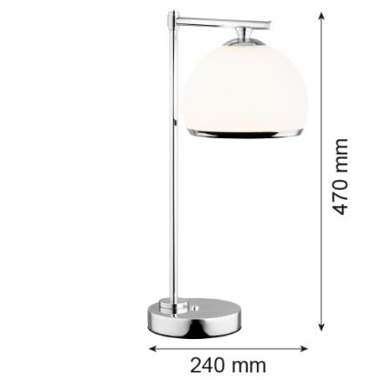 Argon 8121 -  Настольная лампа MARBELLA 1xE27/15W/230V блестящий хром
