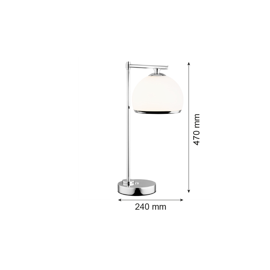 Argon 8121 -  Настольная лампа MARBELLA 1xE27/15W/230V блестящий хром