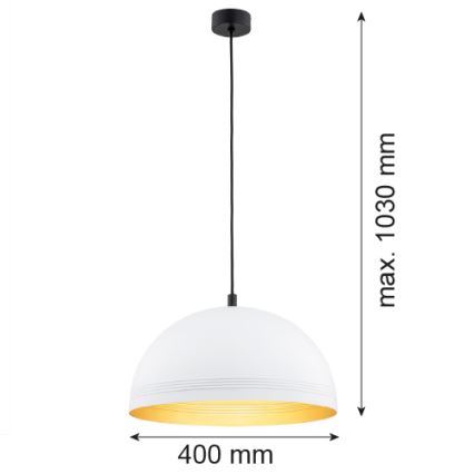 Argon 8241 - Підвісна люстра BONITA 1xE27/15W/230V білий