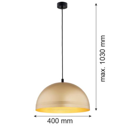 Argon 8245 - Подвесная люстра BONITA 1xE27/15W/230V золотой