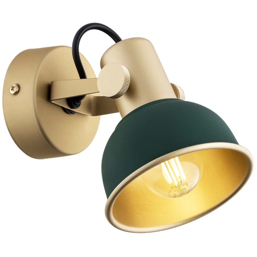 Argon 8247 - Точечный светильник LENORA 1xE14/7W/230V золотой/зеленый