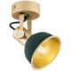 Argon 8247 - Точечный светильник LENORA 1xE14/7W/230V золотой/зеленый