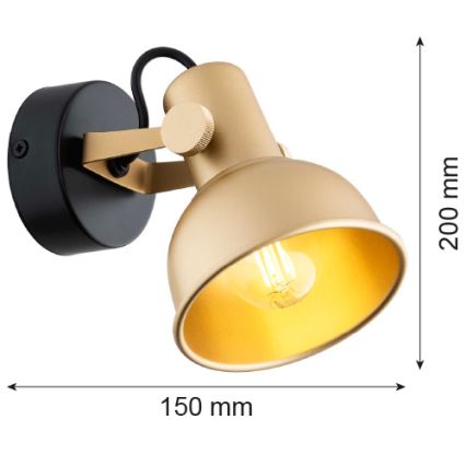 Argon 8248 - Точечный светильник LENORA 1xE14/7W/230V золотой/черный