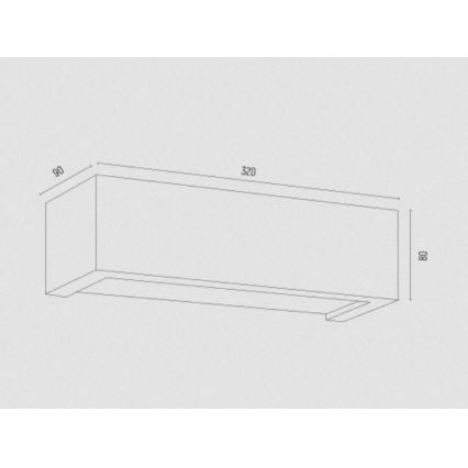 Argon 8250 - Настенный светильник CASERTA 1xE27/15W/230V 32 см
