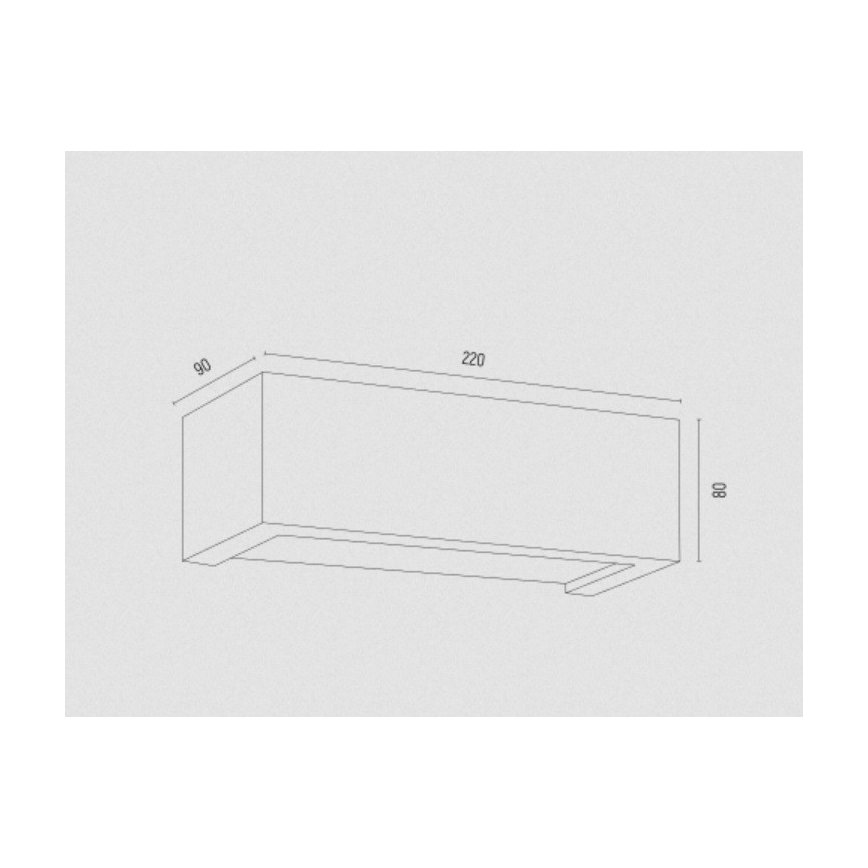 Argon 8251 - Настенный светильник CASERTA 1xE27/15W/230V 22 см