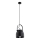 Argon 8281 - Підвісна люстра LOGAN 1xE27/15W/230V діаметр 20 см чорний