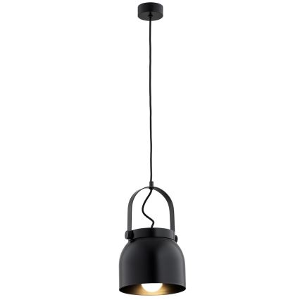 Argon 8281 - Підвісна люстра LOGAN 1xE27/15W/230V діаметр 20 см чорний