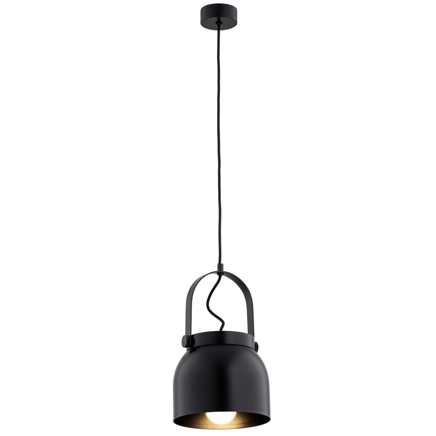 Argon 8281 - Підвісна люстра LOGAN 1xE27/15W/230V діаметр 20 см чорний