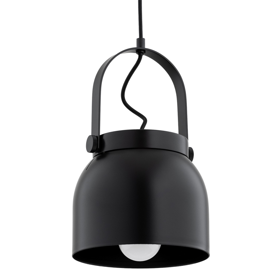 Argon 8281 - Підвісна люстра LOGAN 1xE27/15W/230V діаметр 20 см чорний