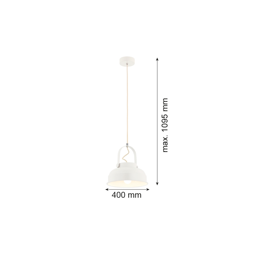 Argon 8284 - Подвесная люстра DAKOTA 1xE27/15W/230V белый