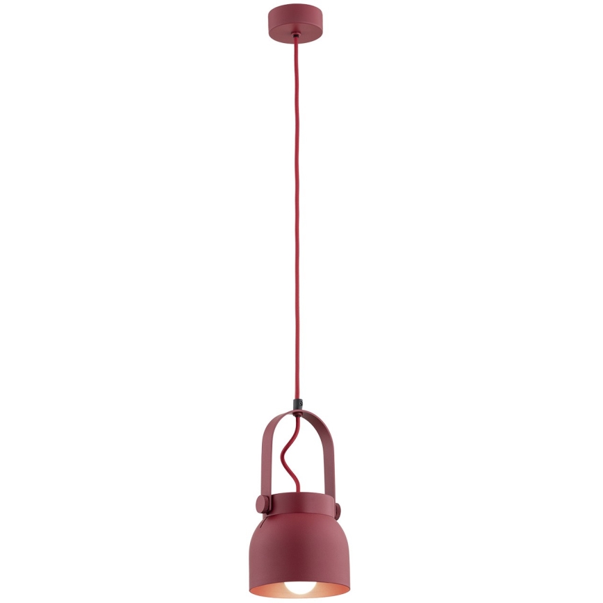 Argon 8292 - Підвісна люстра LOGAN 1xE27/15W/230V діаметр 14 см червоний