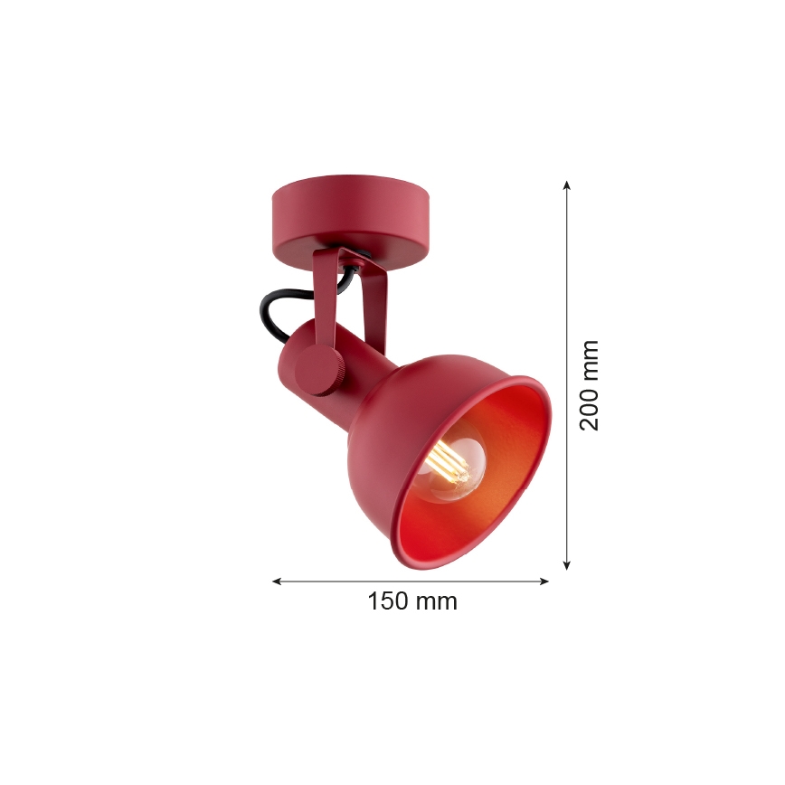 Argon 8298 - Точечный светильник LENORA 1xE14/7W/230V красный