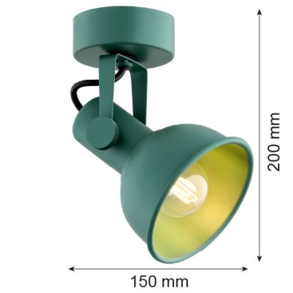 Argon 8299 - Точечный светильник LENORA 1xE14/7W/230V зеленый