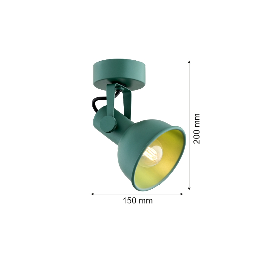 Argon 8299 - Точечный светильник LENORA 1xE14/7W/230V зеленый