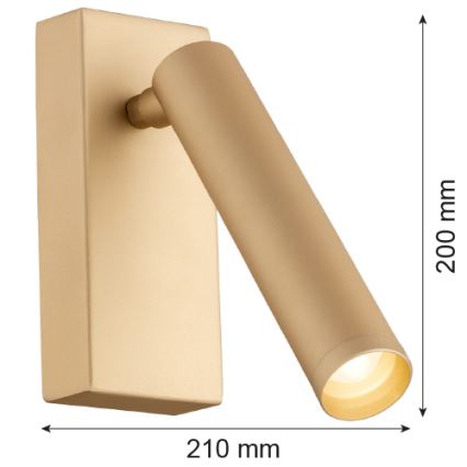 Argon 8326 - Світлодіодний настінний точковий світильник RIO LED/4,2W/230V 3000K золотий