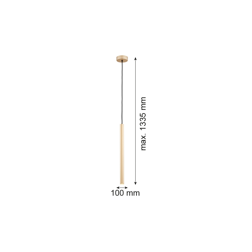 Argon 8327 - Светодиодная подвесная люстра RIO LED/4,2W/230V 3000K золотистый
