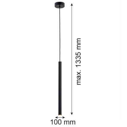 Argon 8329 - Підвісна LED люстра RIO LED/4,2W/230V 3000K чорна