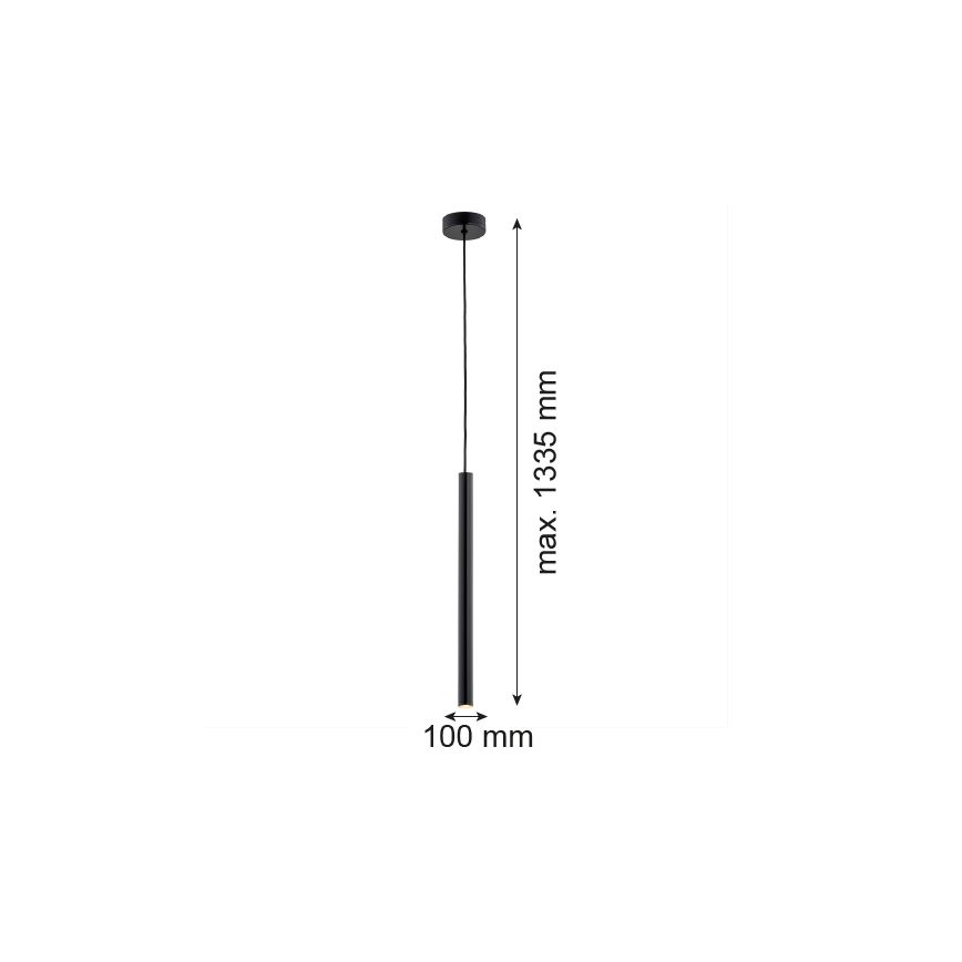 Argon 8329 - Підвісна LED люстра RIO LED/4,2W/230V 3000K чорна